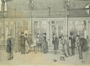 Miejsce z „Parafrazy o odkryciu rękawicy”, wyd. 1881, 1878 (prany tusz i pióro indyjskie na papierze)